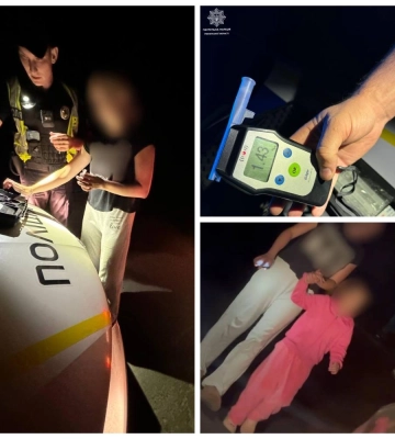 На Рівненщині нетвереза жінка везла в авто двох маленьких дітей