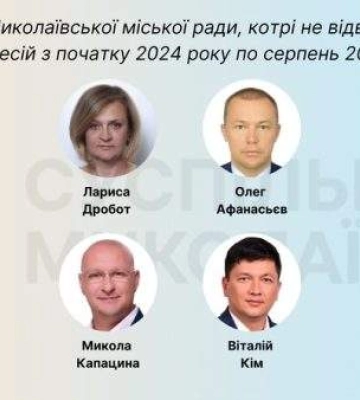 Відвідуваність сесій: як депутати Миколаївської міської ради виконували свої обов’язки з початку 2024 року