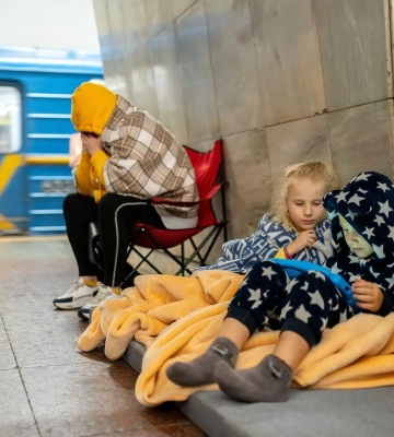 Почти 11 тыс. человек прятались в метро в Киеве во время ночной атаки рф