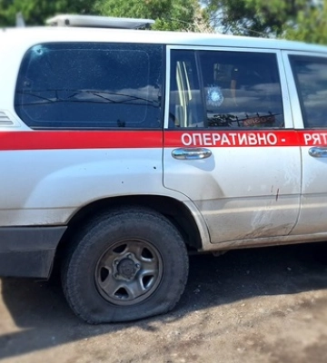 Россияне обстреляли спасателей в Донецкой области