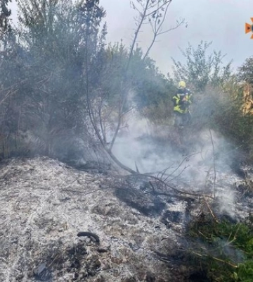 Волинські рятувальники ліквідували загорання сміття та сухої трави