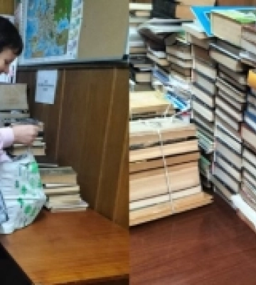 Майже пів тонни — на макулатуру: в Луцьку здали чергову партію російськомовних книг