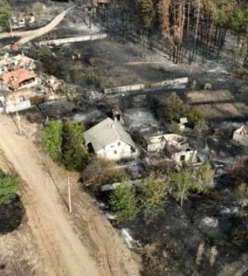 Величезну лісову пожежу в Харківській області загасили: вона знищила сотні будинків