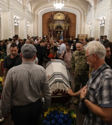 У Києві попрощалися з сином головного рабина України, який загинув на фронті