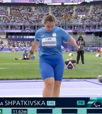 Штовхальниця ядра Шпатківська з рекордом Європи стала срібною призеркою Паралімпіади-2024