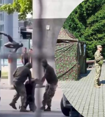 В Мукачево мужчина ударил бутылкой по голове сотрудника ТЦК. Его задержали