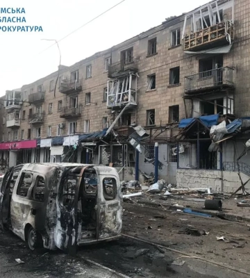 Чоловік, який постраждав від ворожої атаки на Конотоп, помер у лікарні