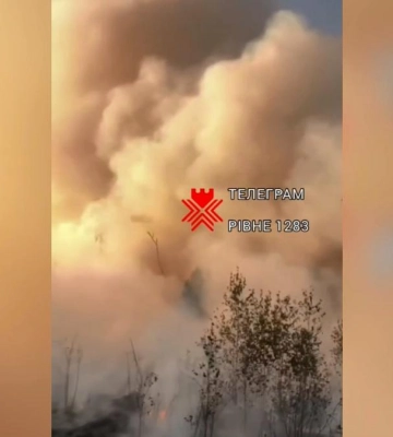 На Рівненщині шостий день триває ліквідація масштабної пожежі (ВІДЕО)