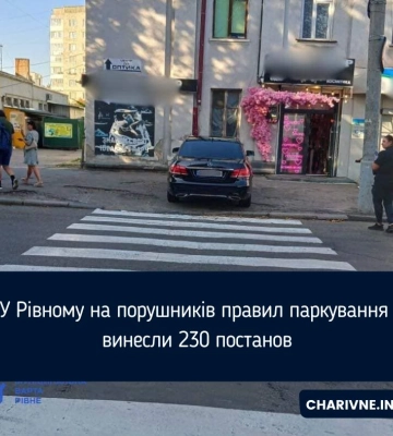 У Рівному на порушників правил паркування винесли 230 постанов