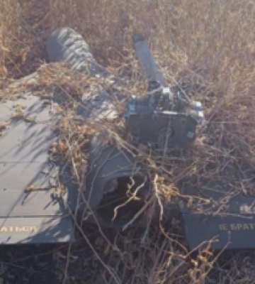 Пограничники показали сбитый в небе над Сумщиной «Shahed», что не сдетонировал после падения