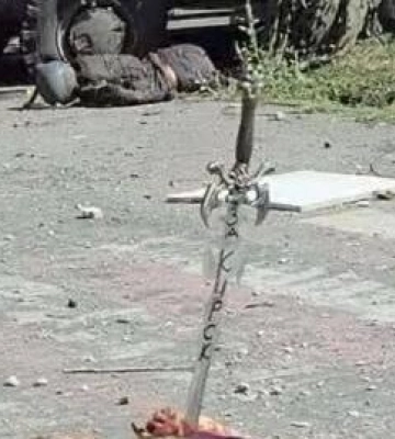 В Донецкой области оккупанты мечом казнили украинского военного