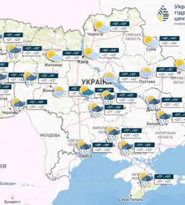 Погода на 18 вересня в Україні: короткочасні дощі та сильний вітер