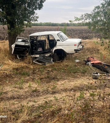 На Одещині автомобіль врізався в дерево, є постраждала