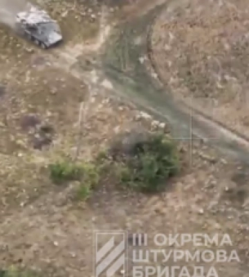 В Третьей штурмовой показали, как «с огоньком» встретили вражескую колонну на Харьковщине