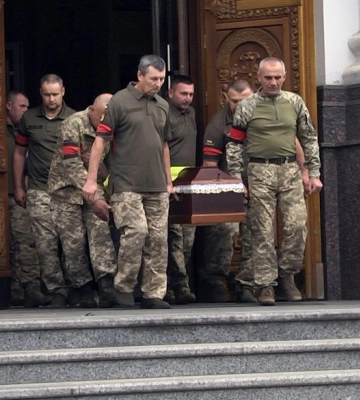 У Луцьку попрощалися з 35-річним захисником Сергієм Семенюком, який загинув у Курській області РФ