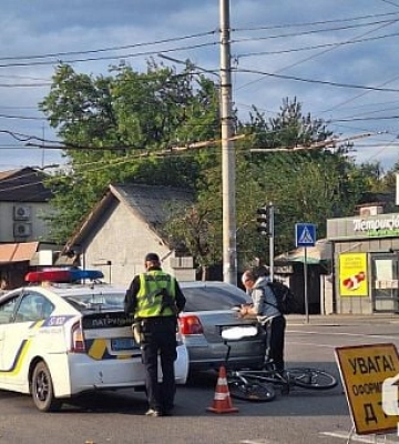 В центре Кривого Рога образовалась пробка из-за ДТП