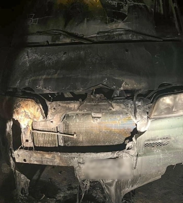В Полтавской области двое несовершеннолетних подожгли авто военных