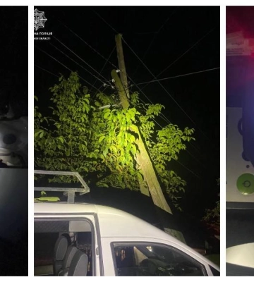 На Дубенщині нетверезий водій в`їхав у електроопору