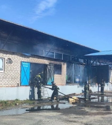 В Мелитополе горело взрывоопасное предприятие 