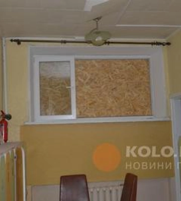 У дитсадку, який постраждав від обстрілу у Полтаві замінять вікна