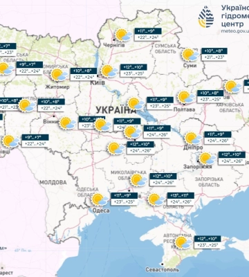 Погода на 22 вересня в Україні: тепло та без опадів