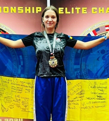 Лучанка здобула титул чемпіонки світу з козацького двобою
