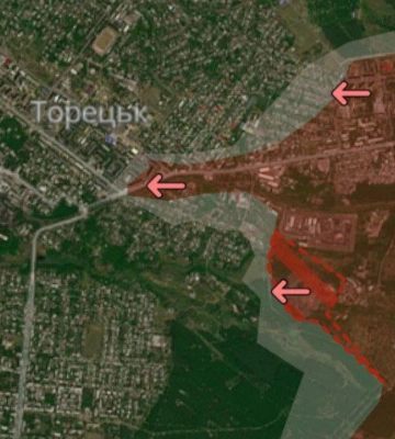 Ворог має просування біля низки населених пунктів Донеччини, - DeepState. КАРТА