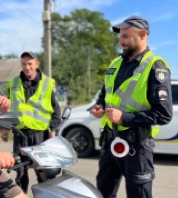 У Баштанці поліцейські проводять профілактичні заходи серед водіїв мототранспорту