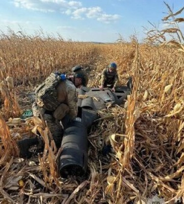 На Сумщині вибухотехніки знешкодили збитий ворожий &quot;шахед&quot;. ФОТО