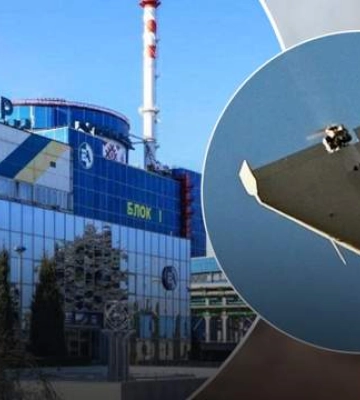 Уже не впервые: российский &quot;Шахед&quot; пролетел рядом с площадкой Хмельницкой АЭС