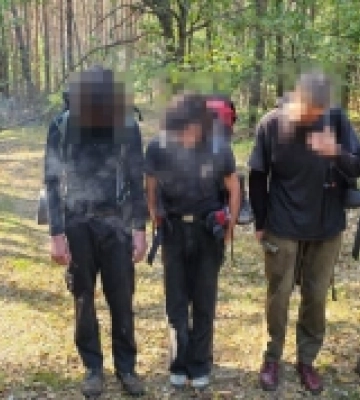 На Любомльщині затримали трьох молодиків, котрі планували незаконно потрапити до Польщі