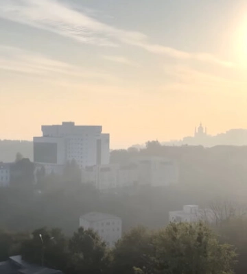 Гідрометцентр спрогнозував, коли повітря в Києві очиститься від смогу