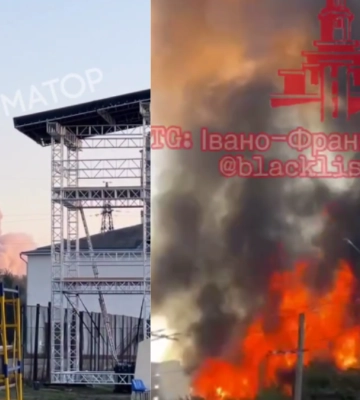 На Пасічній горить заклад