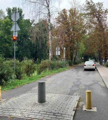 На в'їзді до центрального парку у Луцьку поставили світлофор 