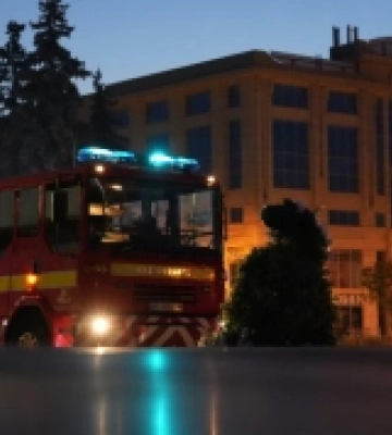 У Луцьку рятувальники вчилися гасити пожежу в драмтеатрі