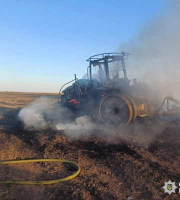 На Харківщині у полі на міні підірвався трактор