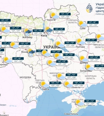 Погода на 26 вересня в Україні: наближаються короткочасні дощі