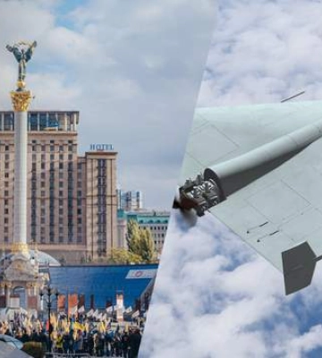 Россия ударила &quot;Шахедами&quot; по Киеву: в результате падения обломков загорелся дом