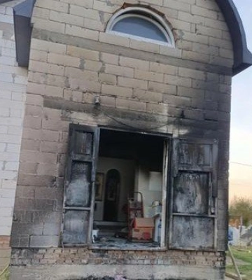 На Ковельщині горів недобудований храм УПЦ МП