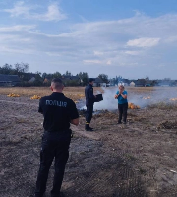 На Сарненщині двох паліїв сухої рослинності притягнуто до адміністративної відповідальності