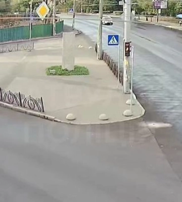 В Киеве наказали водителя, который не предоставил преимущество в движении мотопатрулю — видео