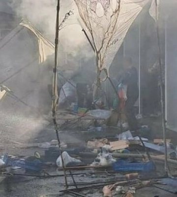 На Львівщині внаслідок пожежі на ринку двоє людей отримали опіки