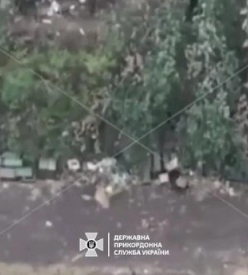 Момент знищення польового кладу БК та позицій окупантів на Вовчанському напрямку. ВIДЕО