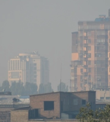 Причиною забруднення повітря в Києві є горіння торфовищ у Деснянській громаді
