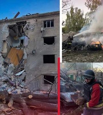 Наслідки ударів росіян по Запоріжжю