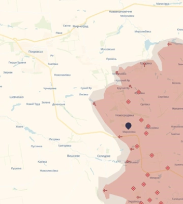 Ворог окупував Маринівку та просунувся біля Новогродівки — DeepState