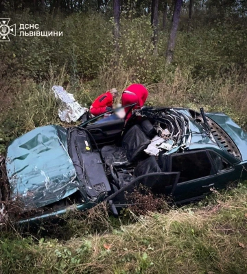 У Львівському районі внаслідок наїзду на корову водій легковика загинув, а двоє його пасажирів отримали травми – поліцейські встановлюють обставини