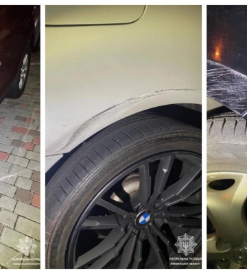 П`яна водійка у Рівному протаранила дві автівки і втекла