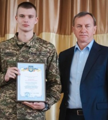 Військовослужбовців Національної гвардії вітали сьогодні в Ужгороді із Днем захисників та захисниць України