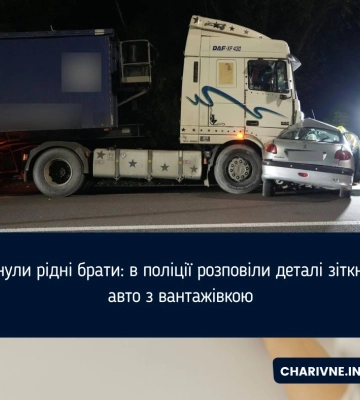 Загинули рідні брати: в поліції розповіли деталі зіткнення авто з вантажівкою